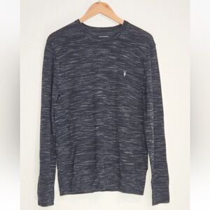 ALLSAINTS Long Sleeve Jumper Merino Wool Nep Crew Sweater Size M Mens